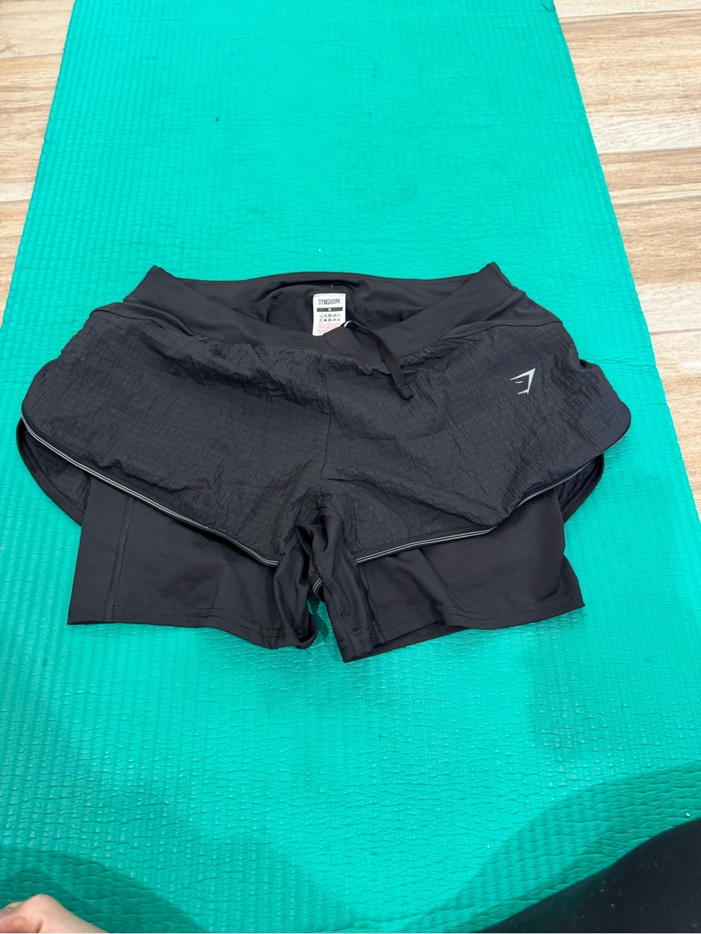 Gymshark Black Women's 2-in-1 Athletic Shorts